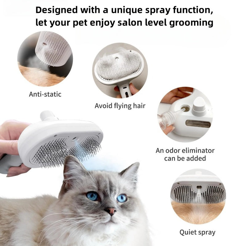 Stainless Steel Cat Grooming Comb – Gentle & Durable