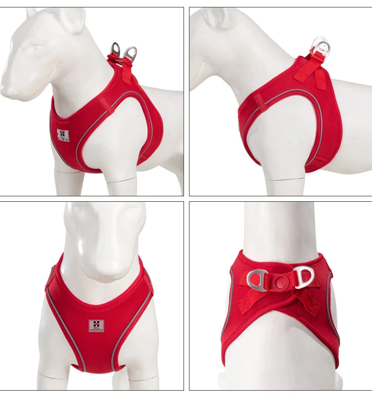Nylon Reflective Dog Collar & Leash Set – Quick Release & Comfortable