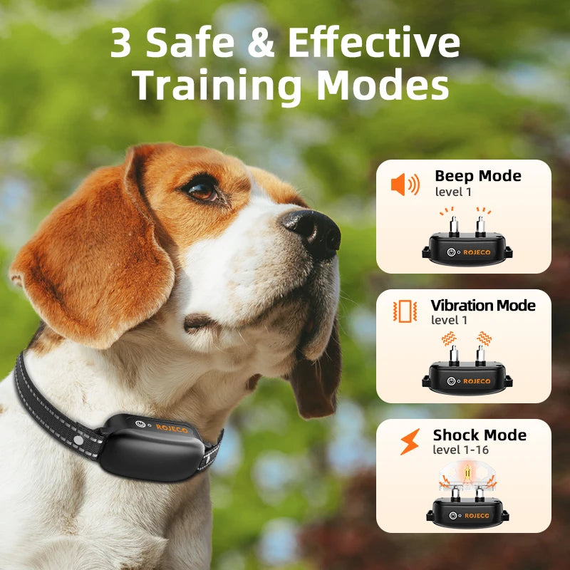 ROJECO PD521 Electric Dog Training Collar – 1000M Remote & Waterproof
