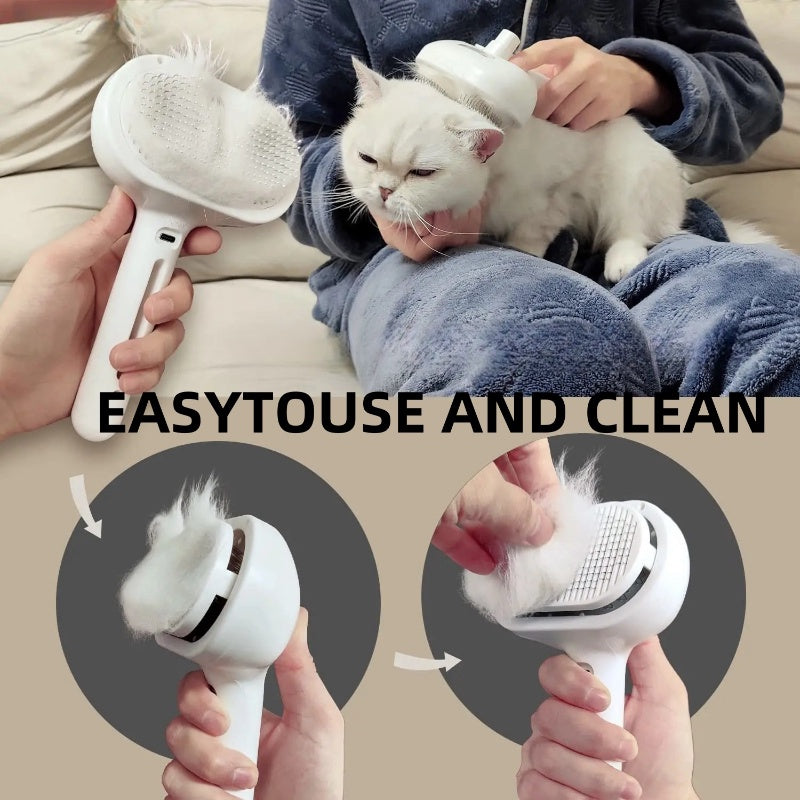 Stainless Steel Cat Grooming Comb – Gentle & Durable