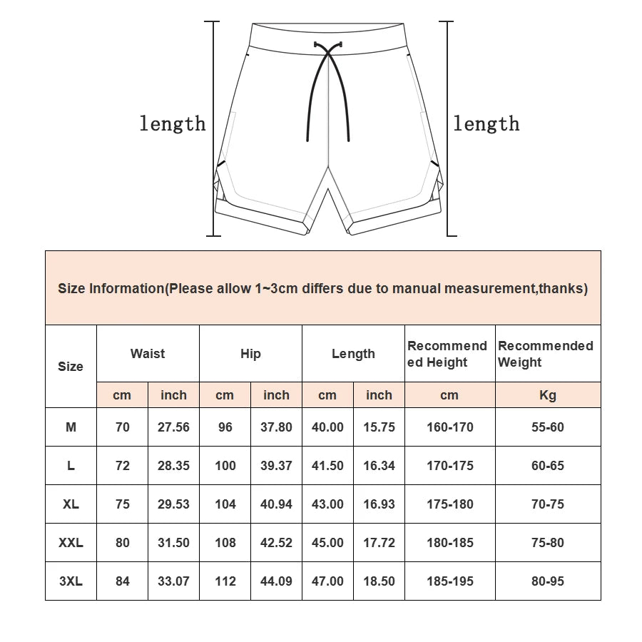 GACAYALL Men’s Sports Shorts – Comfort and Performance