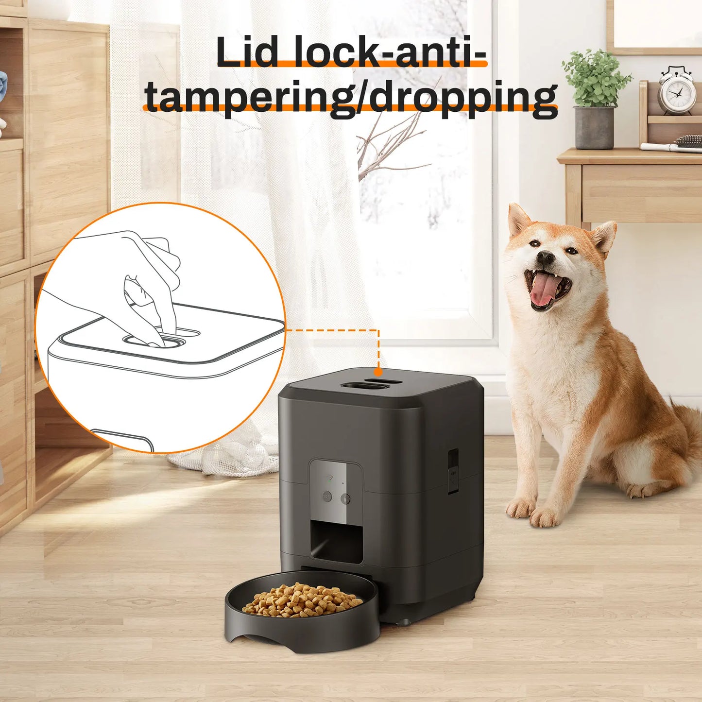 Automatic Cat Feeder with LCD Display – Portion Control & Timed Feeding