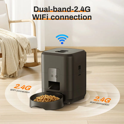 Automatic Cat Feeder with LCD Display – Portion Control & Timed Feeding