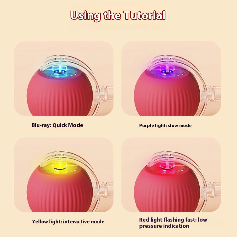 Interactive Silicone Cat Toy Ball – Battery Included