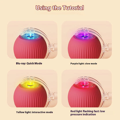 Interactive Silicone Cat Toy Ball – Battery Included