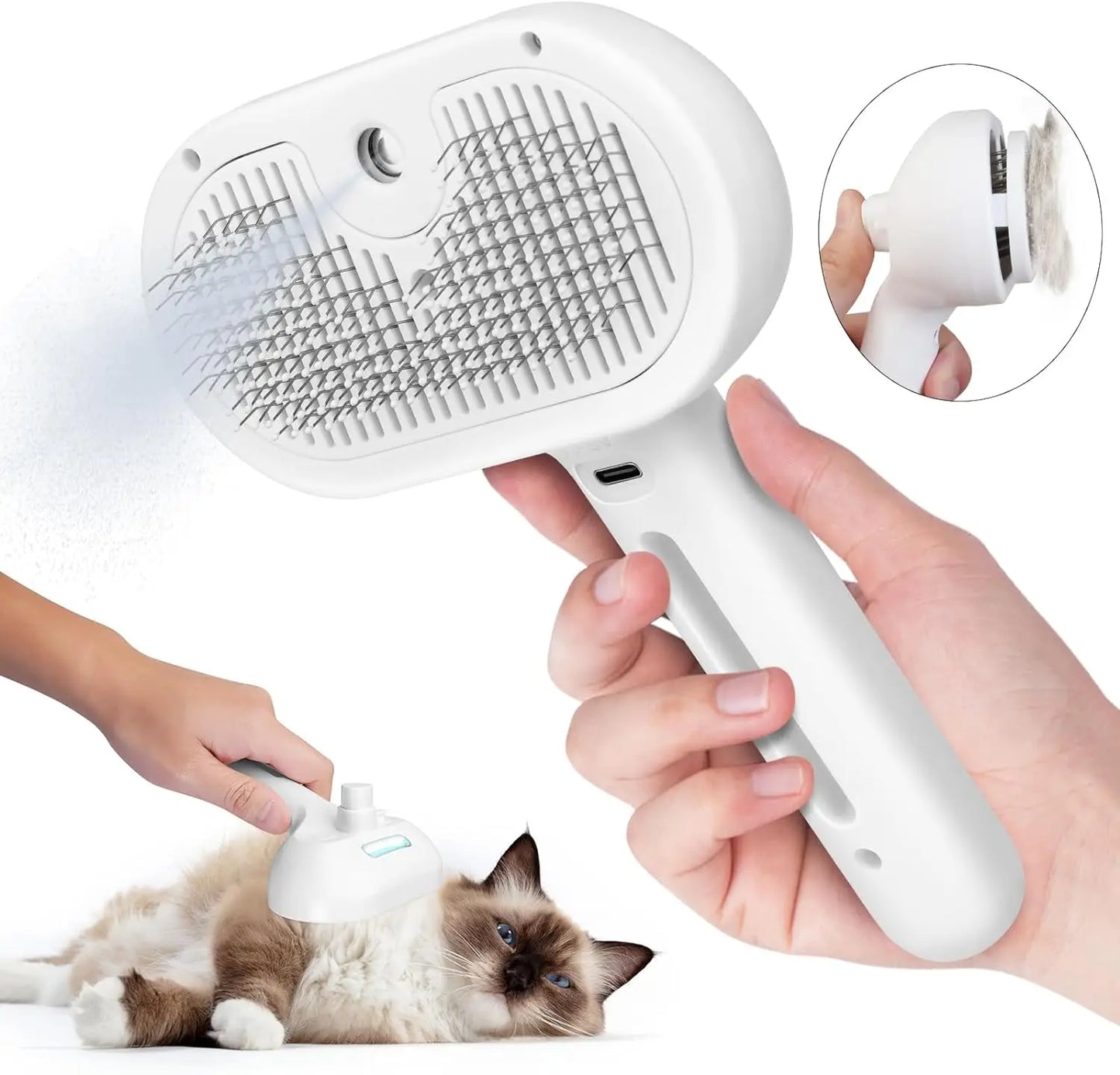 Stainless Steel Cat Grooming Comb – Gentle & Durable