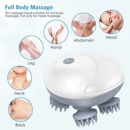 4D Electric Scalp Massager – Deep Relaxation Anywhere