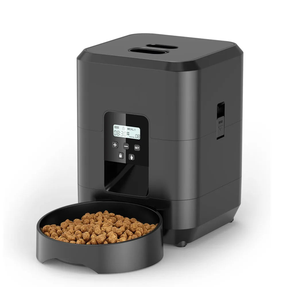 Automatic Cat Feeder with LCD Display – Portion Control & Timed Feeding