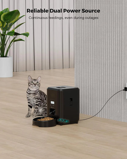 Automatic Cat Feeder with LCD Display – Portion Control & Timed Feeding