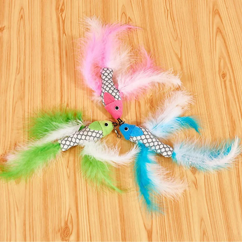 Feather Cat Toy – Interactive Play & Fun