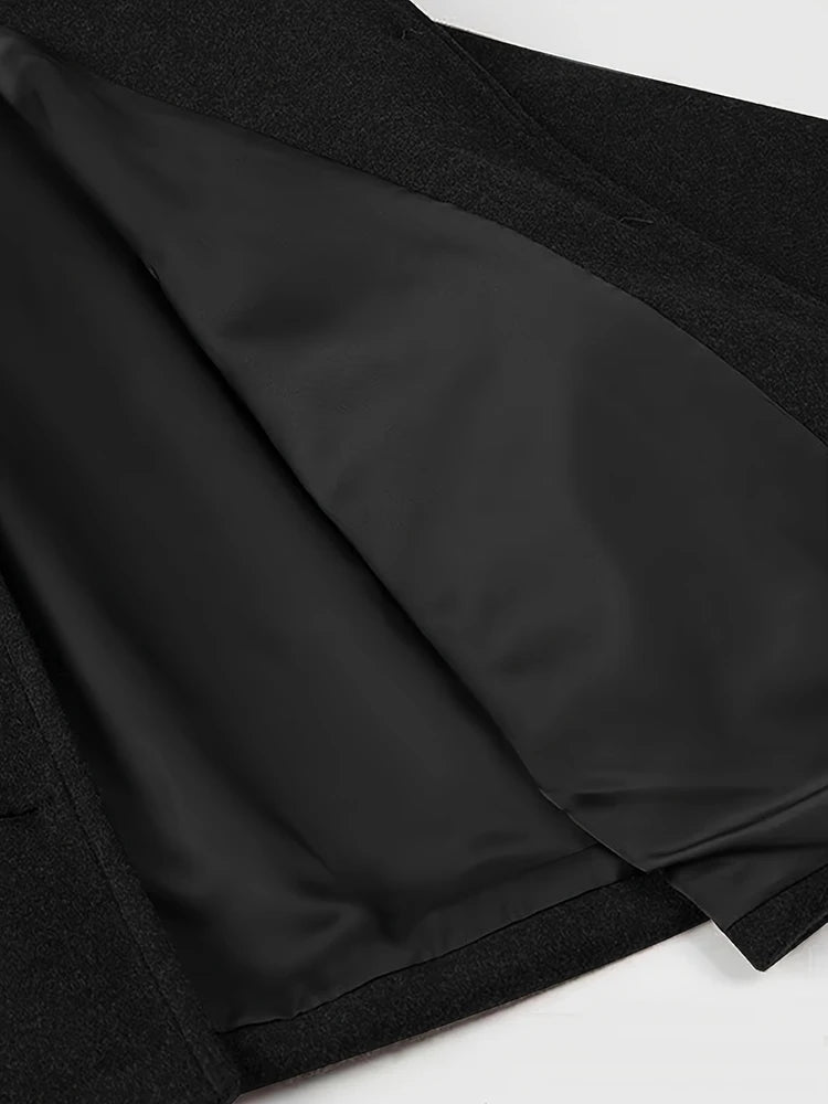 Women’s Casual Single-Breasted Jacket – Turn-Down Collar