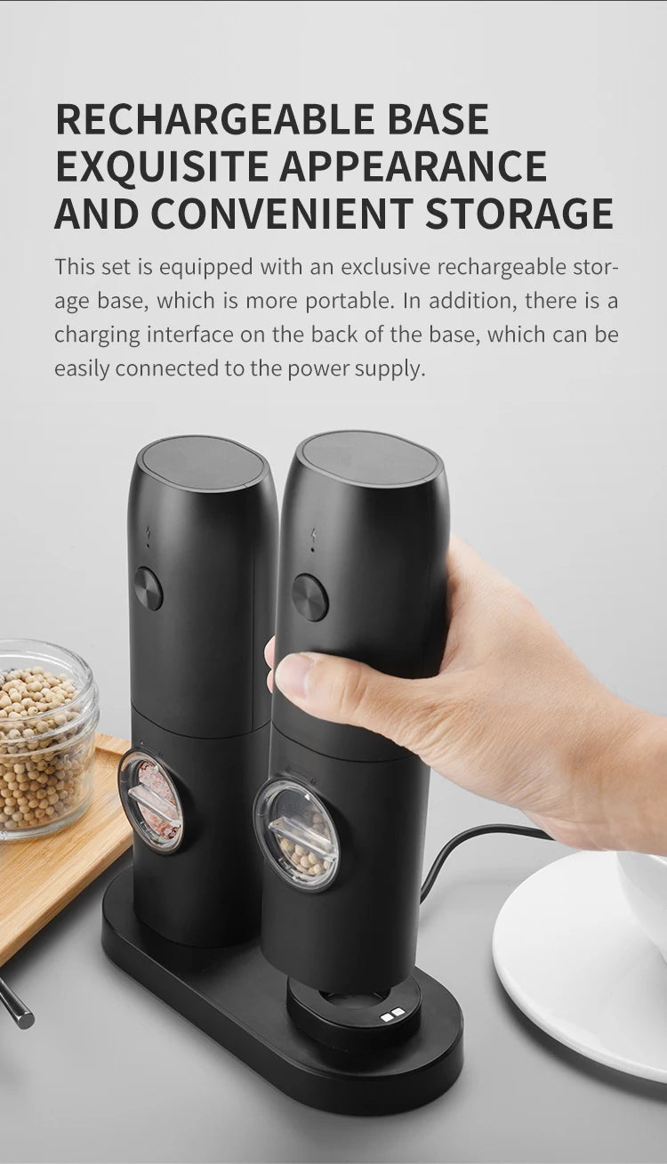 Metal Salt Pepper Grinder – Modern & Durable Design