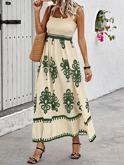 Women’s Beach Maxi Dress – Strapless & Empire Waist