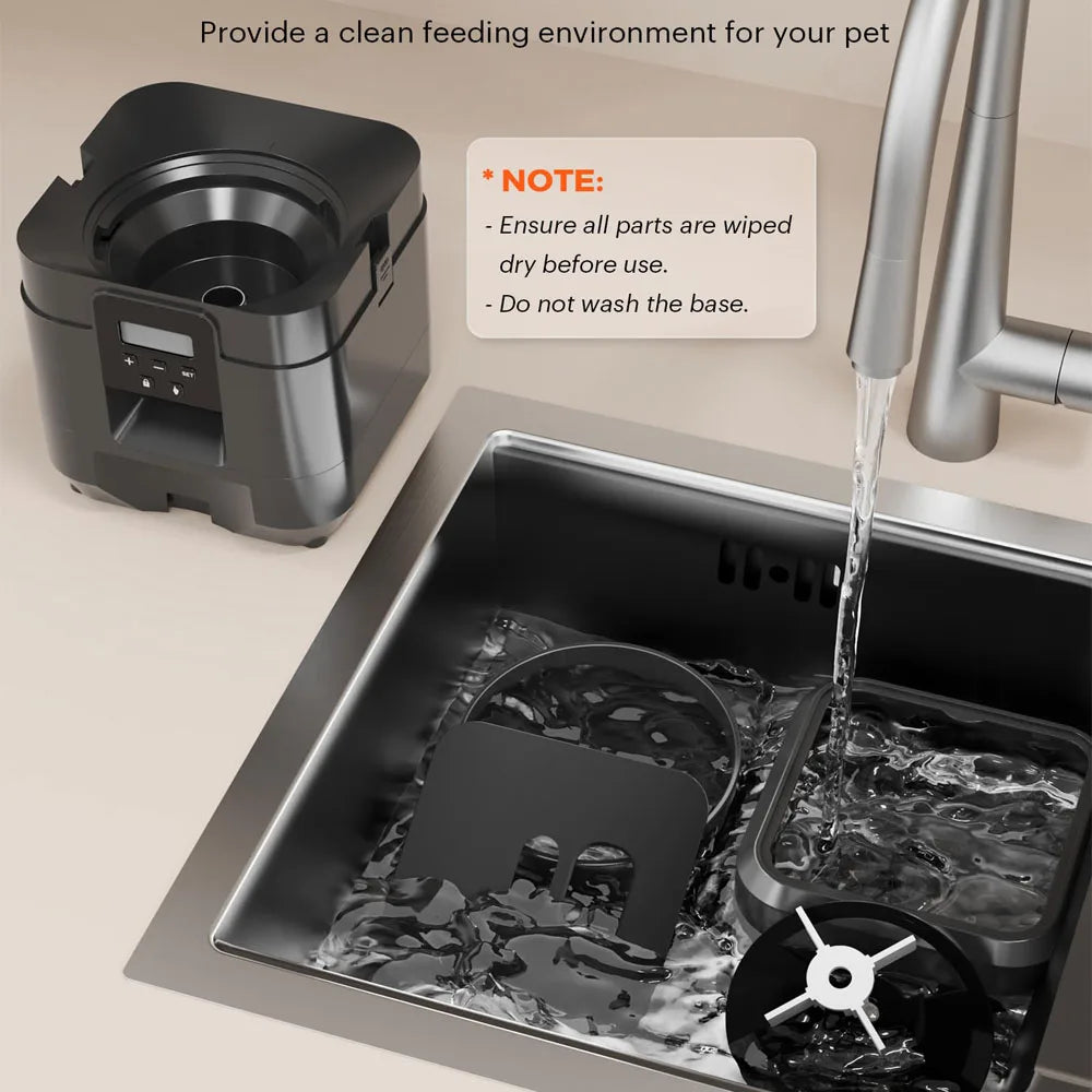 Automatic Cat Feeder with LCD Display – Portion Control & Timed Feeding
