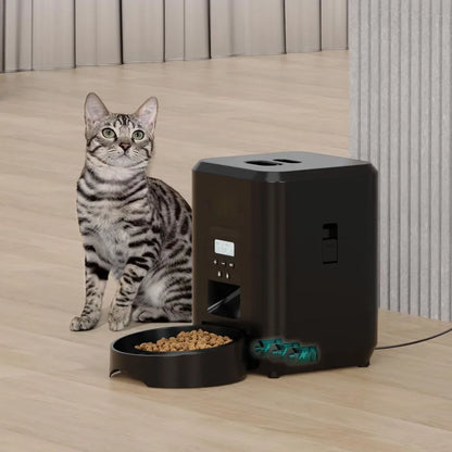 Automatic Cat Feeder with LCD Display – Portion Control & Timed Feeding