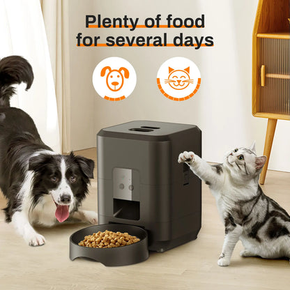 Automatic Cat Feeder with LCD Display – Portion Control & Timed Feeding