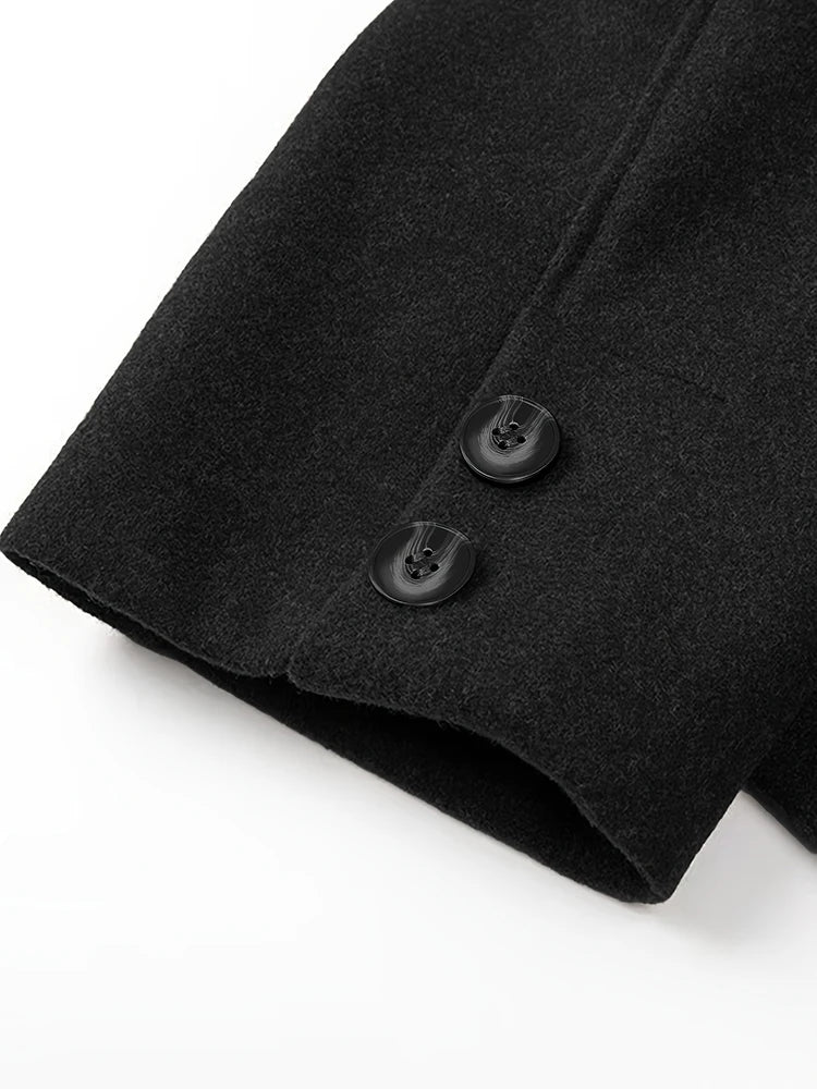 Women’s Casual Single-Breasted Jacket – Turn-Down Collar
