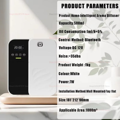 Electric Aroma Diffuser 500ml – Aromatherapy & Air Purifier for Home and Office