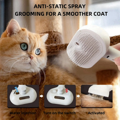 Stainless Steel Cat Grooming Comb – Gentle & Durable