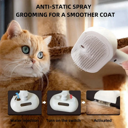 Stainless Steel Cat Grooming Comb – Gentle & Durable