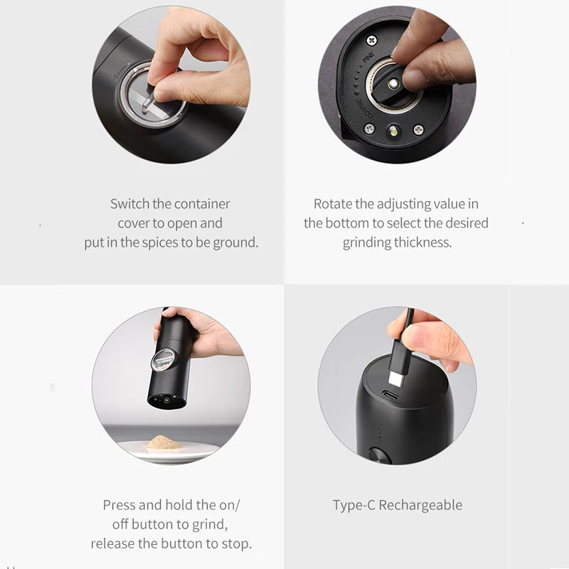 Metal Salt Pepper Grinder – Modern & Durable Design