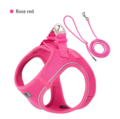 Nylon Reflective Dog Collar & Leash Set – Quick Release & Comfortable