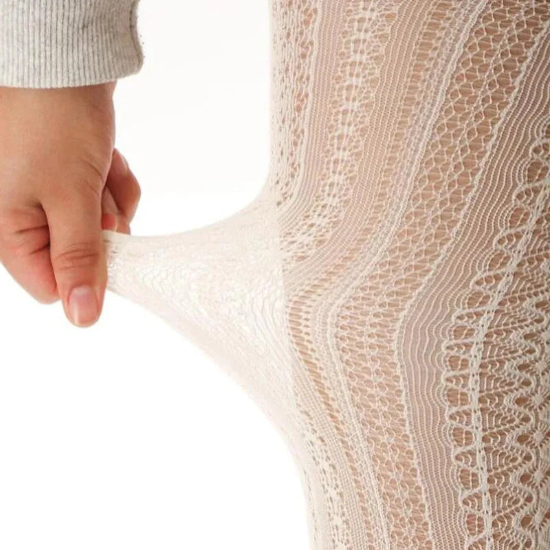 Women’s Geometric Knit Leggings – Standard Thickness
