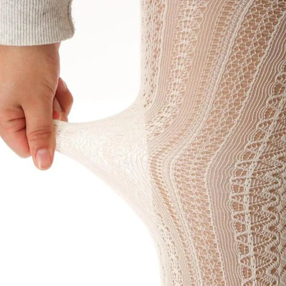 Women’s Geometric Knit Leggings – Standard Thickness