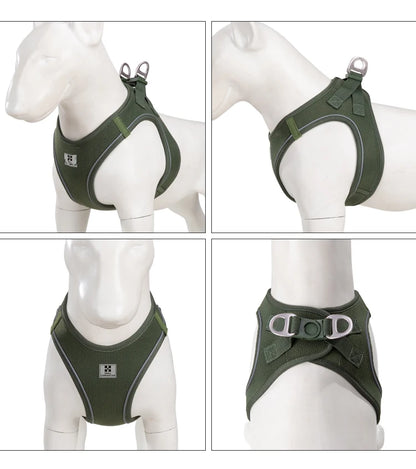 Nylon Reflective Dog Collar & Leash Set – Quick Release & Comfortable