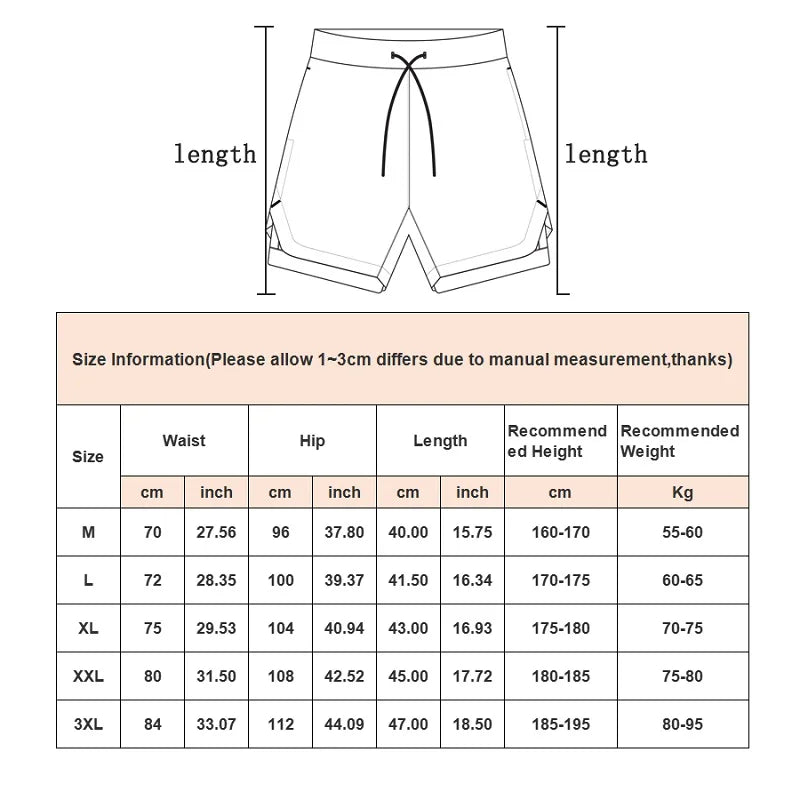 GACAYALL Men’s Sports Shorts – Comfort and Performance