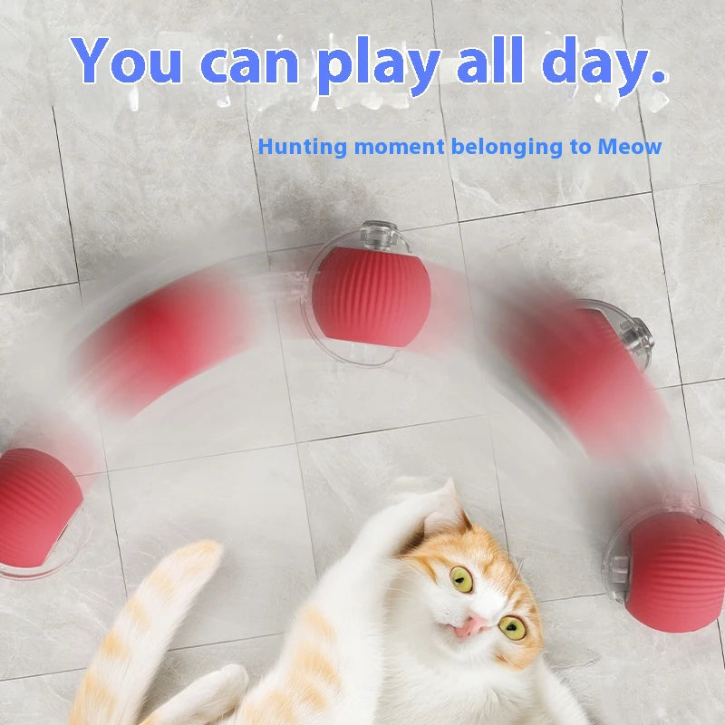 Interactive Silicone Cat Toy Ball – Battery Included