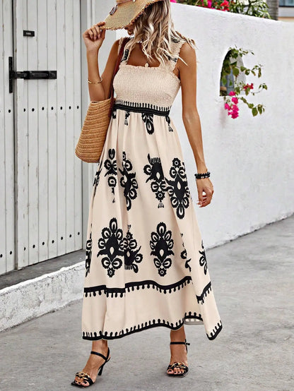 Women’s Beach Maxi Dress – Strapless & Empire Waist