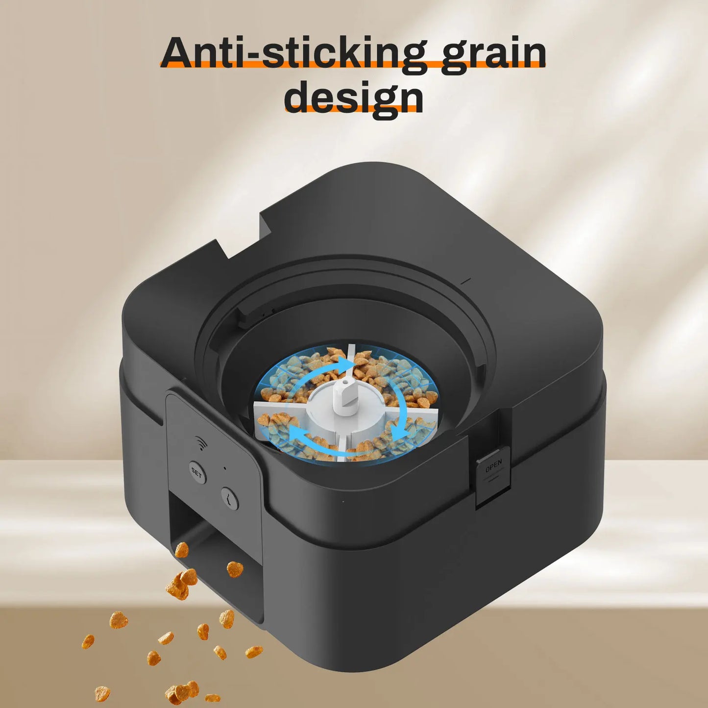 Automatic Cat Feeder with LCD Display – Portion Control & Timed Feeding