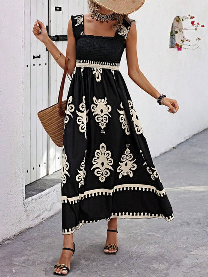 Women’s Beach Maxi Dress – Strapless & Empire Waist