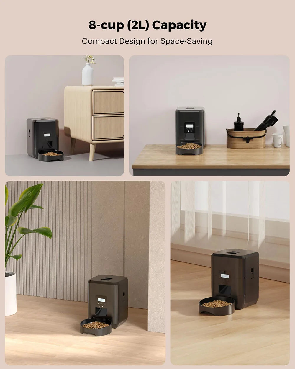 Automatic Cat Feeder with LCD Display – Portion Control & Timed Feeding
