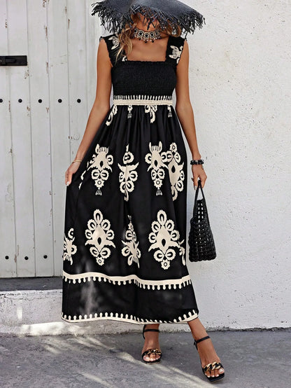 Women’s Beach Maxi Dress – Strapless & Empire Waist