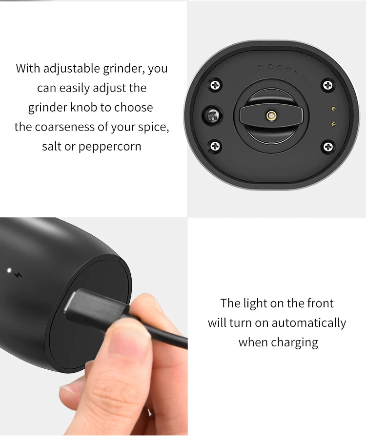 Metal Salt Pepper Grinder – Modern & Durable Design