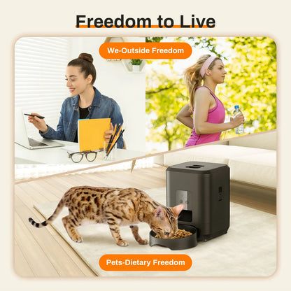 Automatic Cat Feeder with LCD Display – Portion Control & Timed Feeding