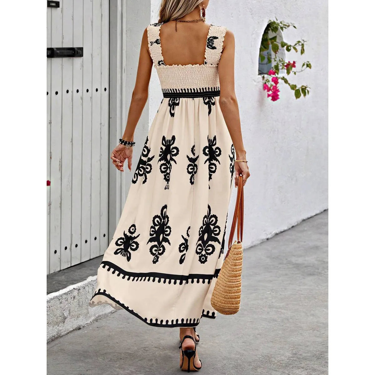 Women’s Beach Maxi Dress – Strapless & Empire Waist