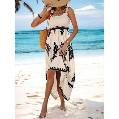 Women’s Beach Maxi Dress – Strapless & Empire Waist