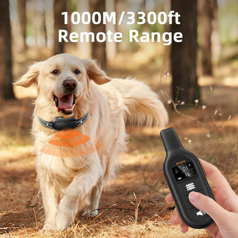 ROJECO PD521 Electric Dog Training Collar – 1000M Remote & Waterproof